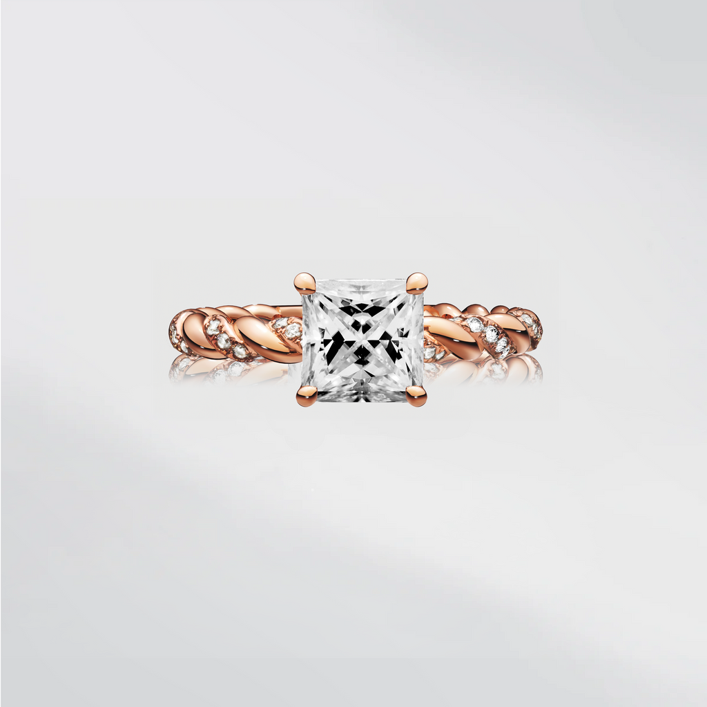 Adorn with Sophistication | Azuro Princess-Cut Diamond Ring Design