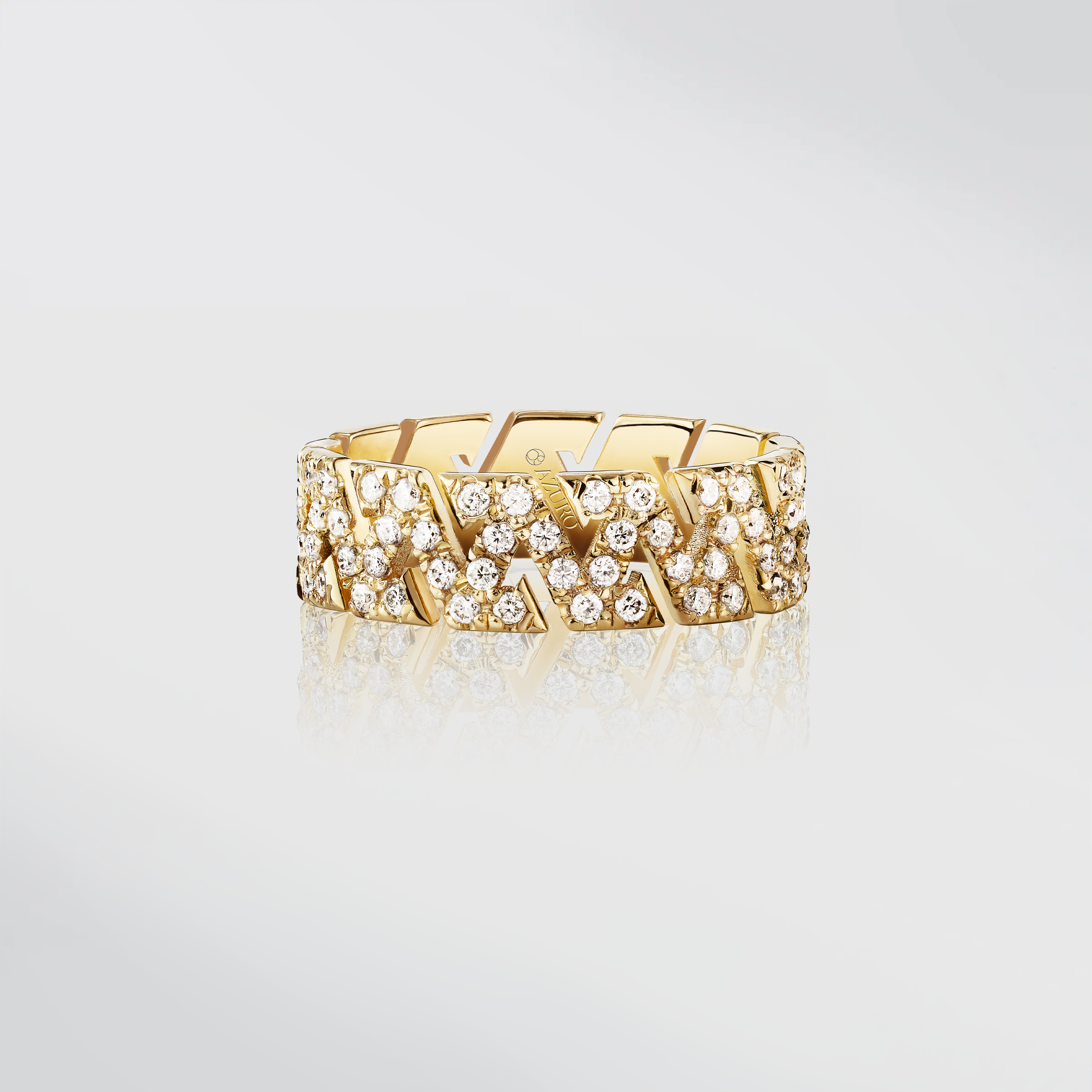 AZ Signature P Ring ( 9K Gold )